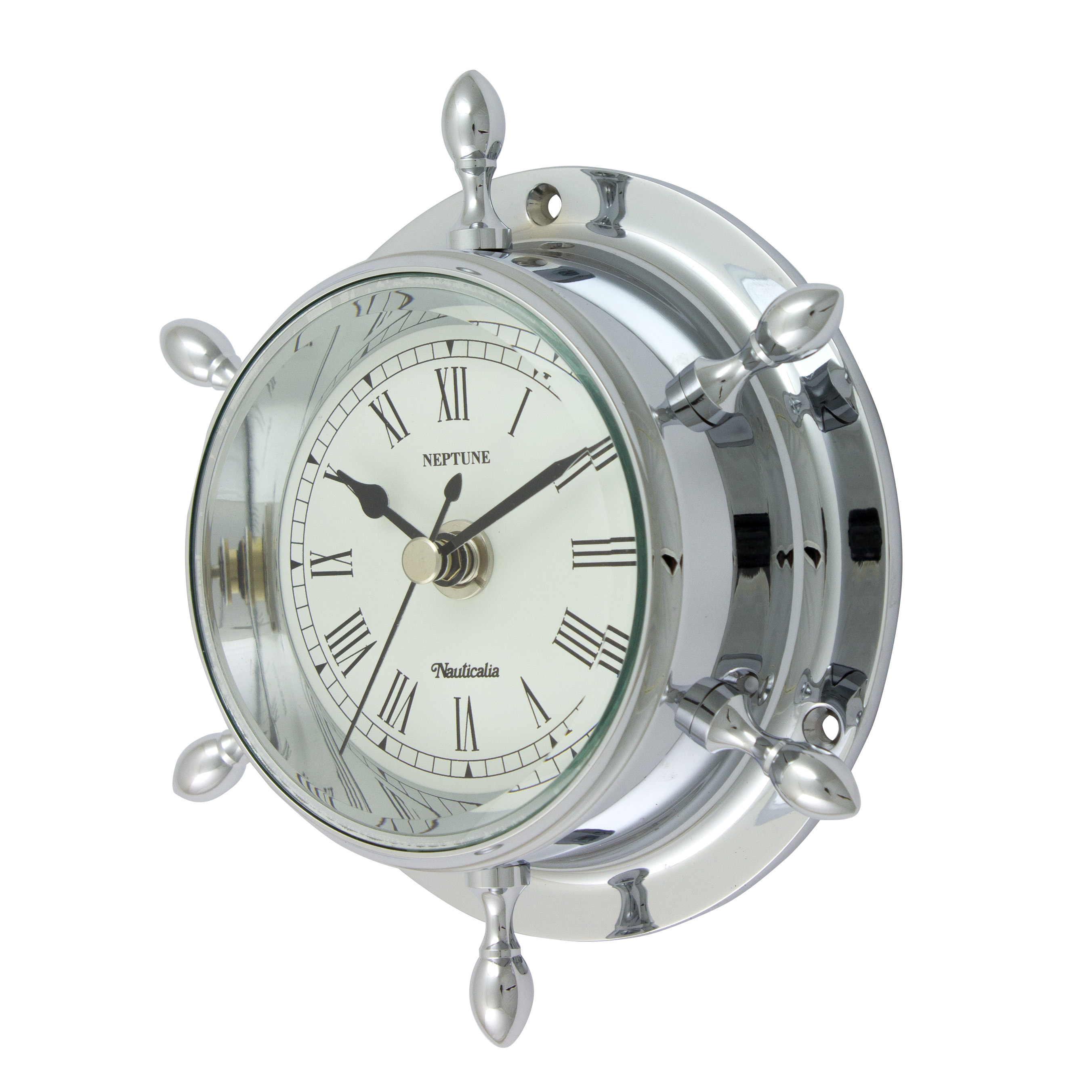 Small Porthole Tide Clock (Solid Brass)